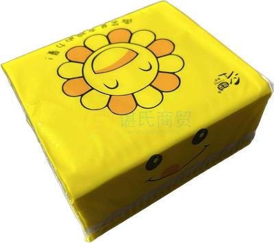 若禺R014太阳花笑脸抽纸2